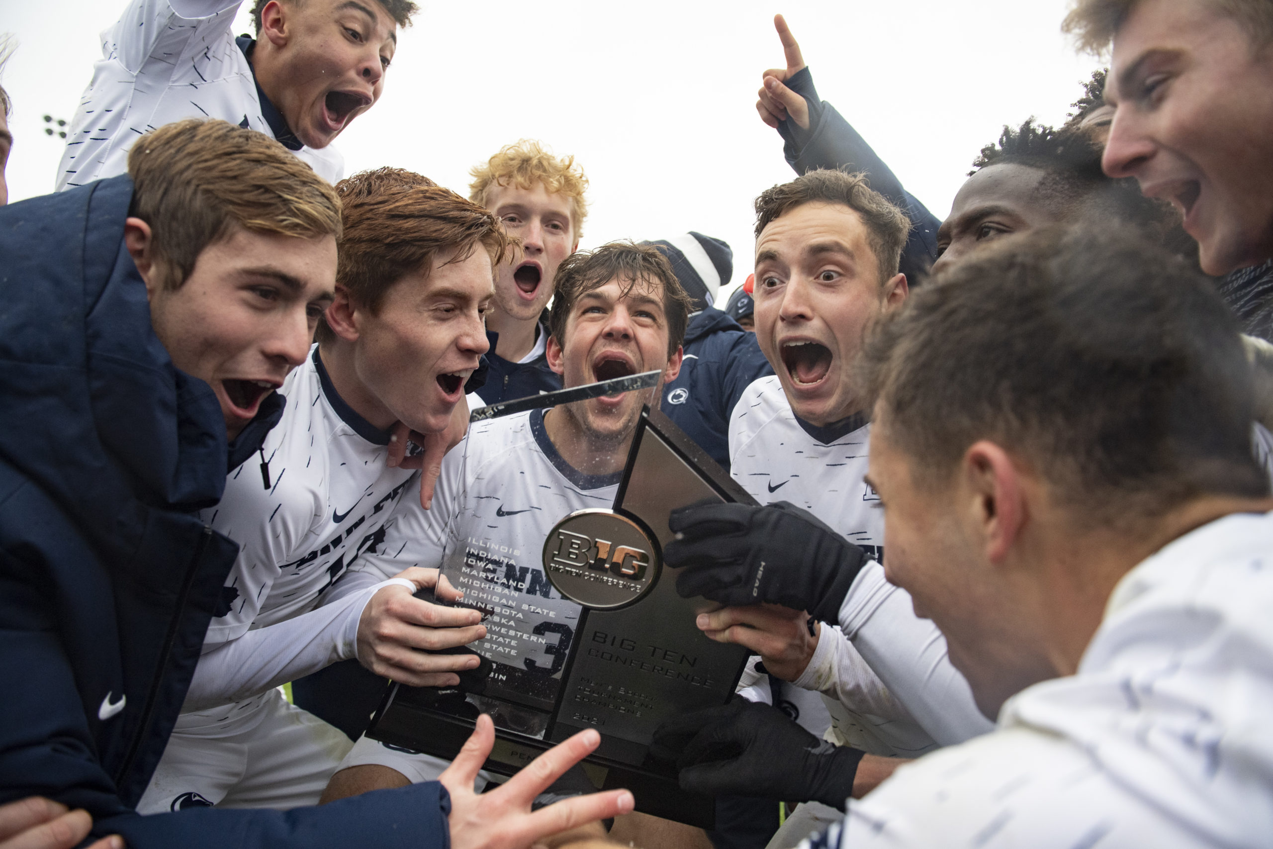 Penn State Lifts Tournament Trophy